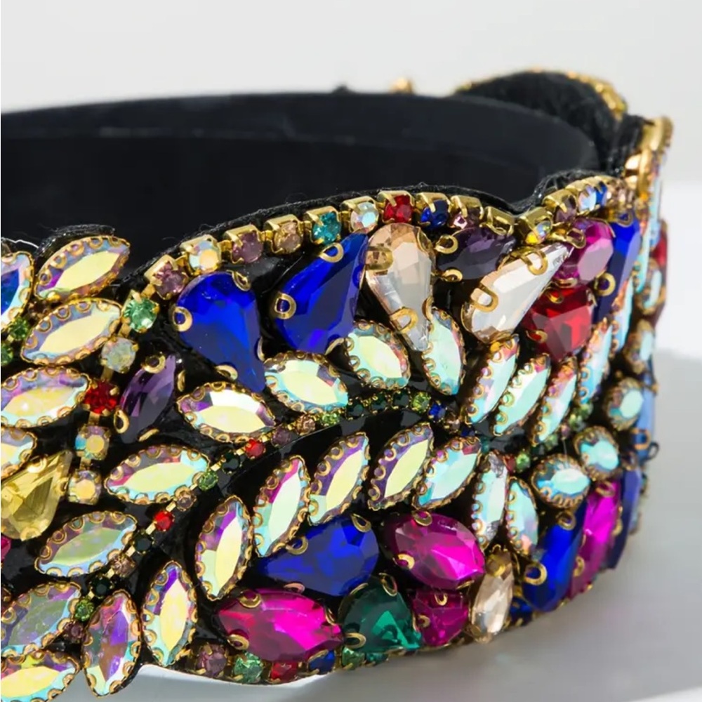 Colorful Rhinestone Headband - Picture 3 of 4